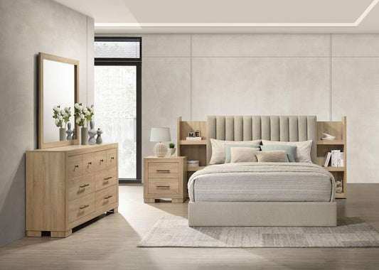 Arielle Bedroom Set Light Oak