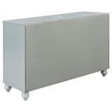 Gunnison Bedroom Set Silver Metallic