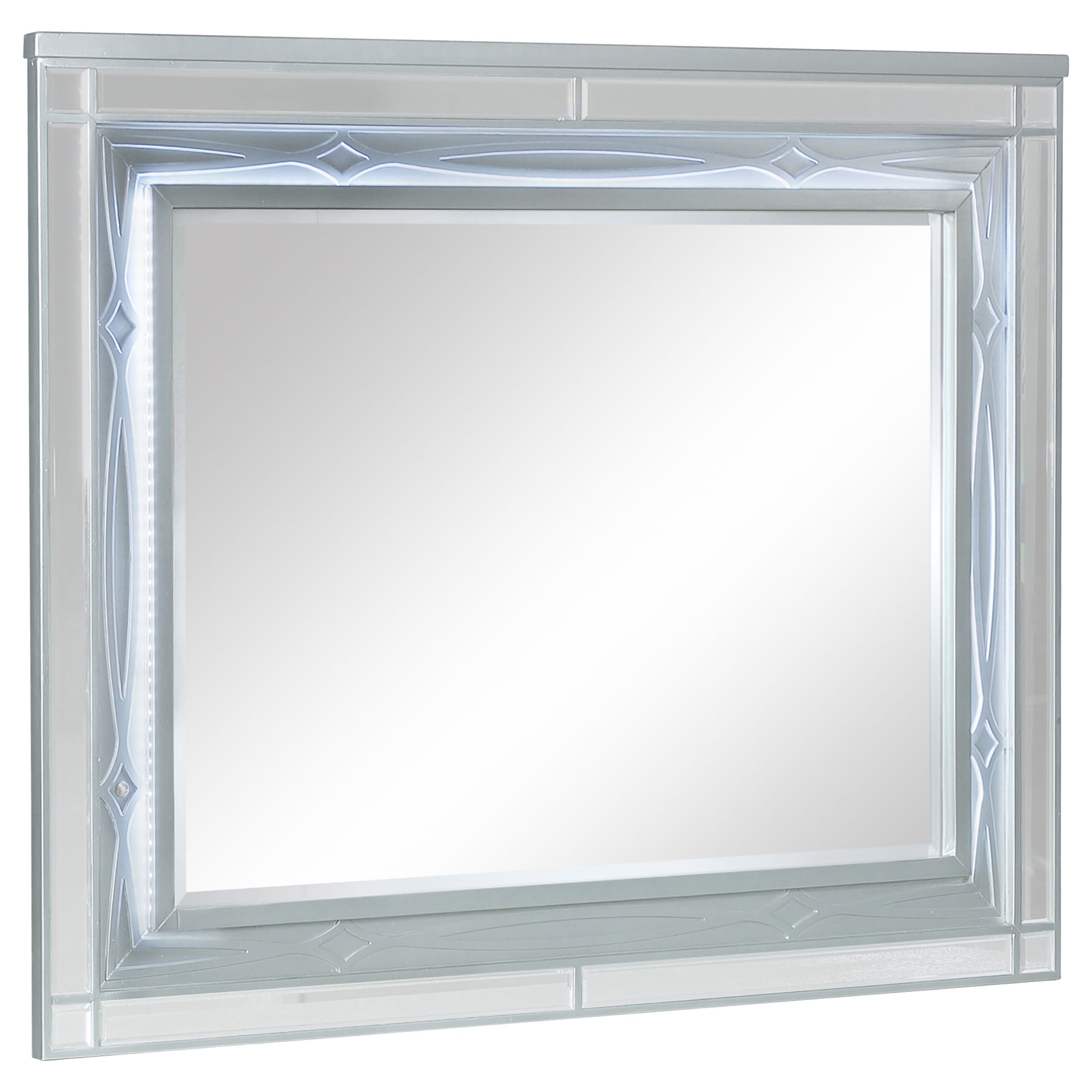 Gunnison Bedroom Set Silver Metallic