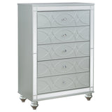Gunnison Bedroom Set Silver Metallic