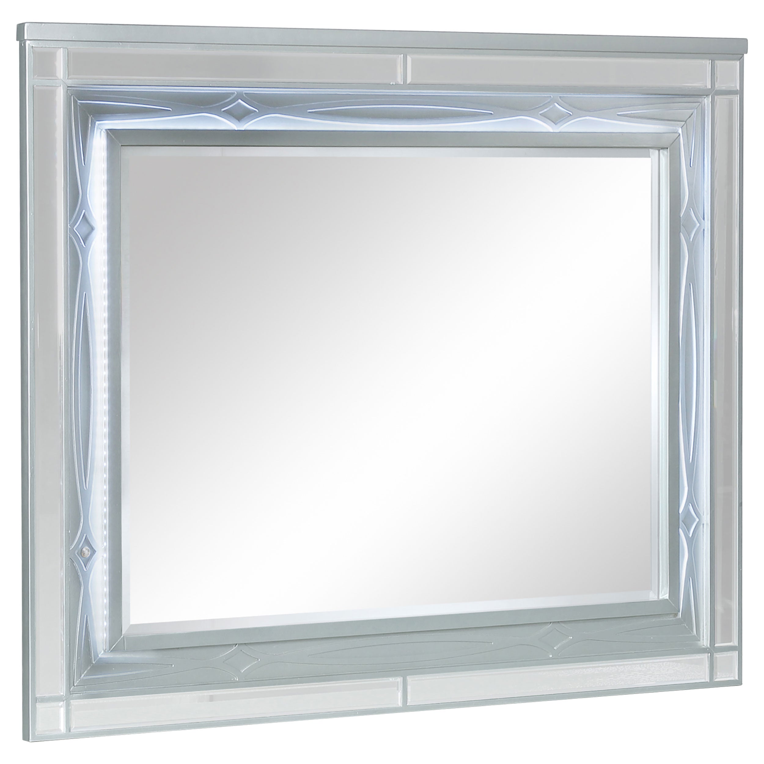 Gunnison Bedroom Set Silver Metallic