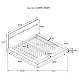 Winslow Wood Panel Bed Smokey Walnut and Coffee Bean