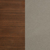 Maderia 57-inch Upholstered Panel Bed Walnut