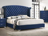 Melody Upholstered Wingback Bed