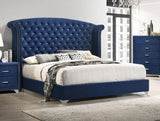 Melody Upholstered Wingback Bed