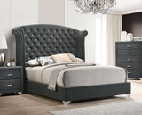 Melody Upholstered Wingback Bed