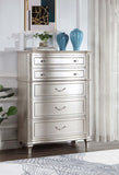 Evangeline 6-drawer Bedroom Chest Silver Oak