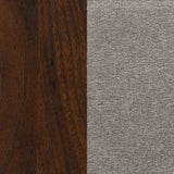 Welsley 50-inch Upholstered Bed Walnut