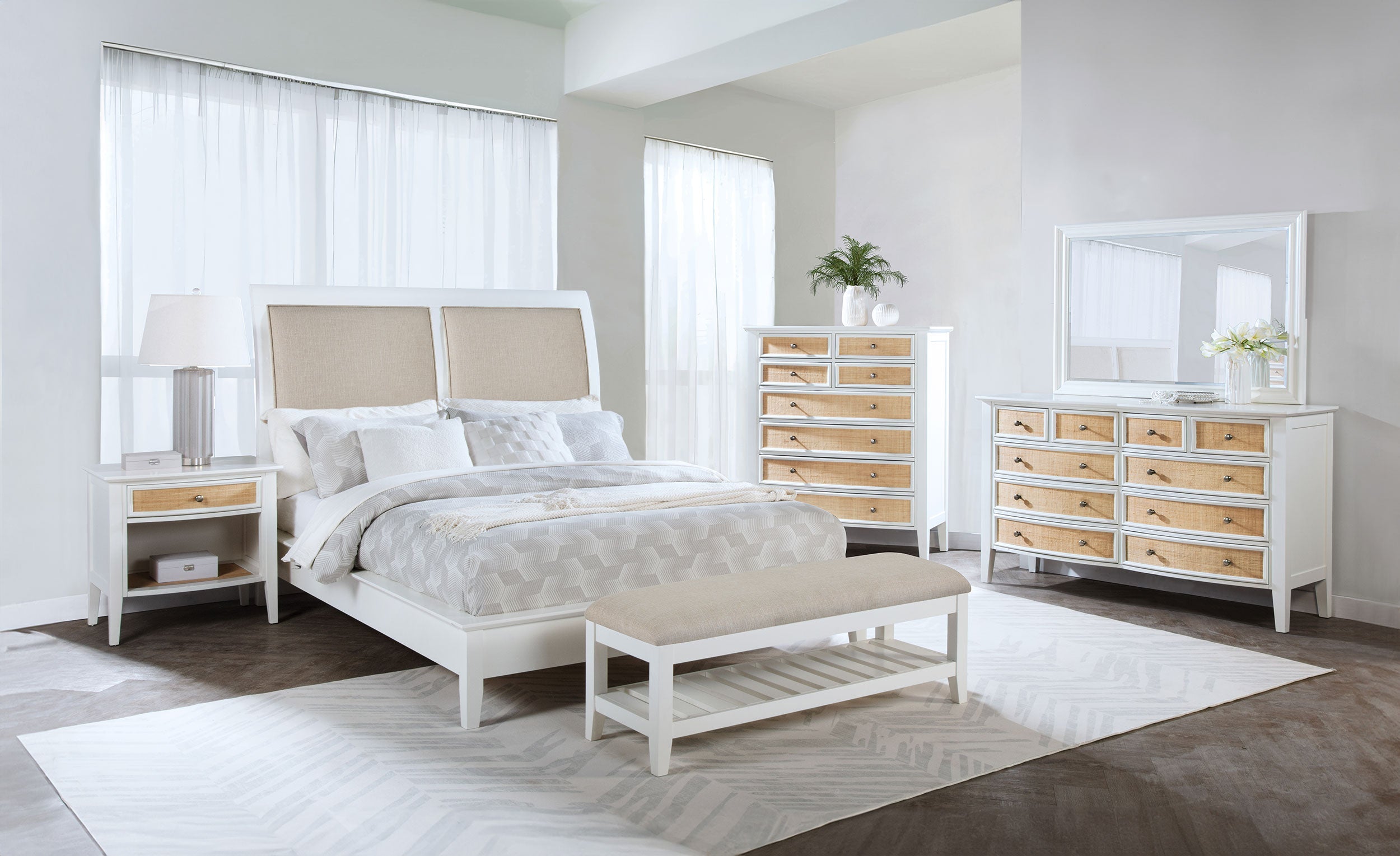 Bexhill 56-inch Upholstered Panel Bed