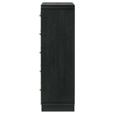 Cavelle 5-drawer Chest of Drawers Black