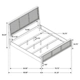 Arini Rattan Panel Bed