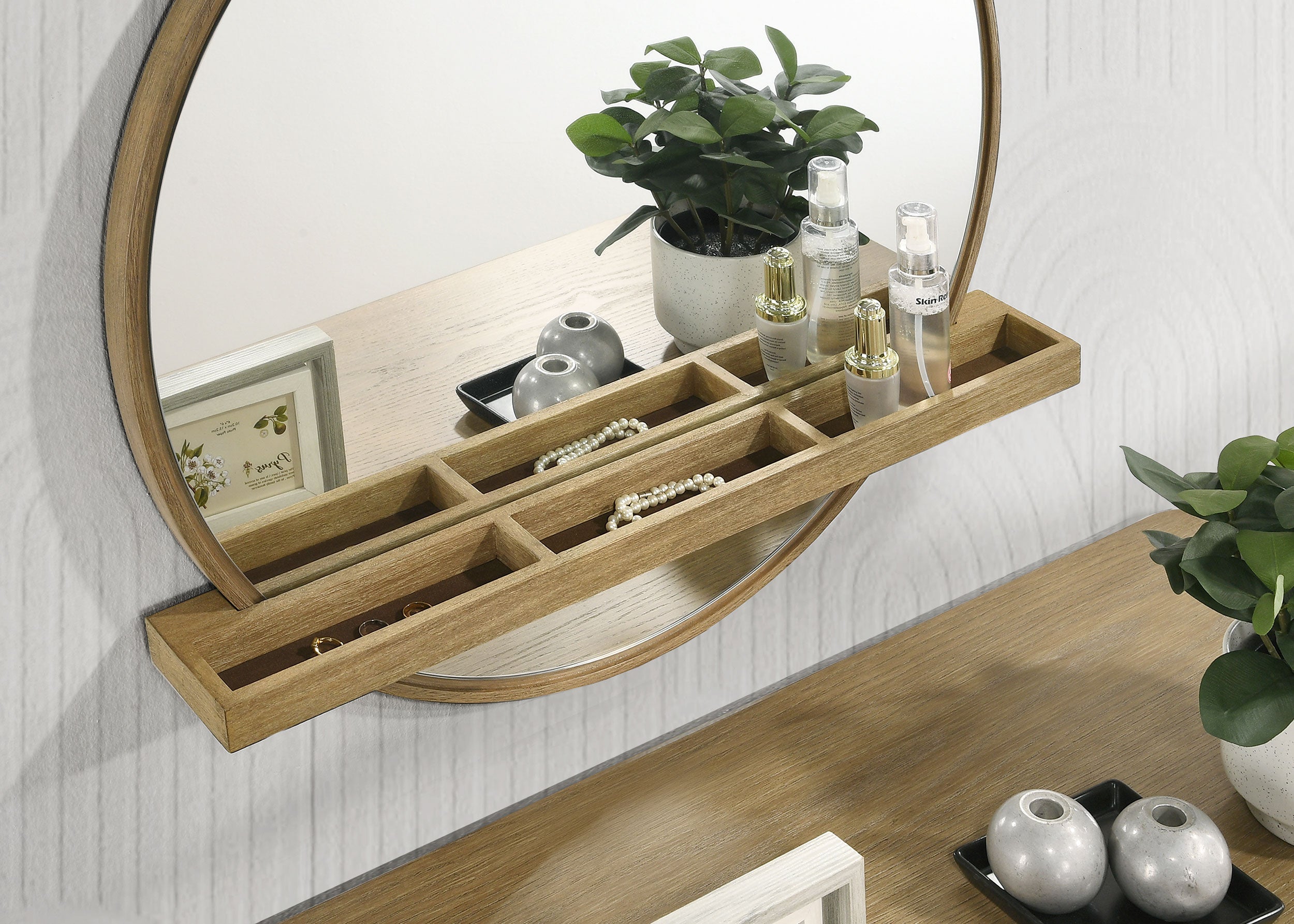 Arini Makeup Vanity Table and Mirror Set