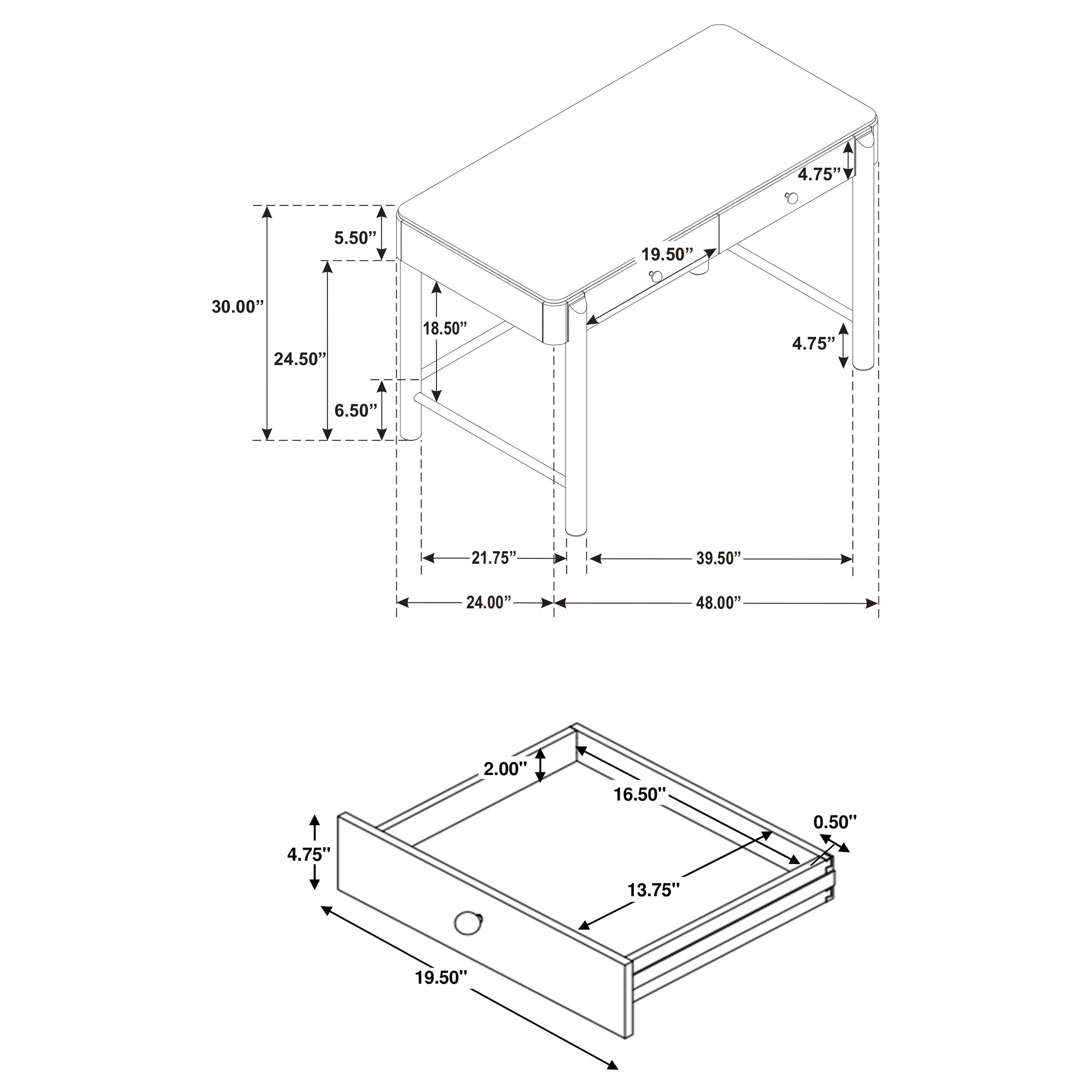Arini Makeup Vanity Table and Mirror Set