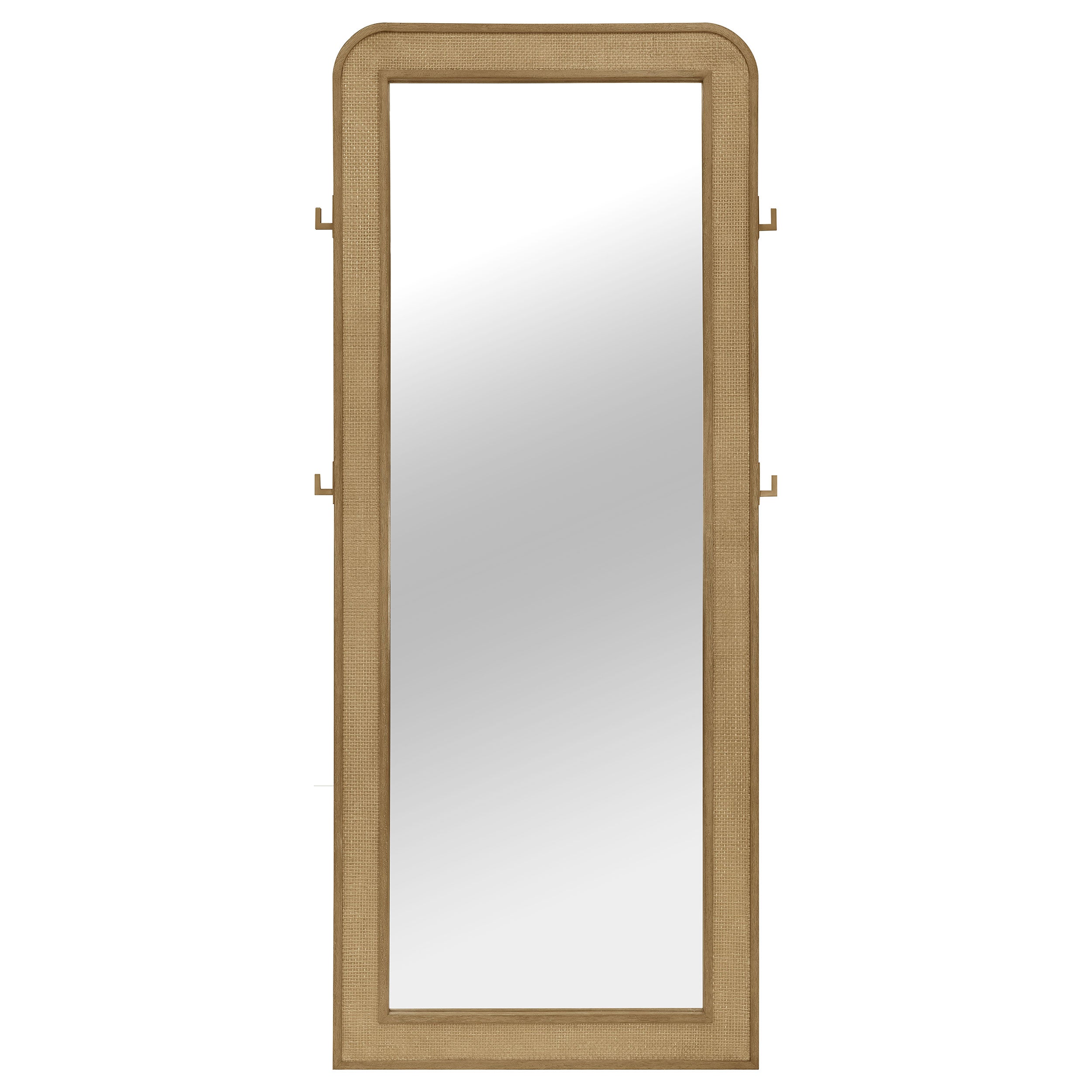 Arini Cane Weave Full Length Standing Floor Mirror