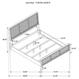 Arini Rattan Panel Bed