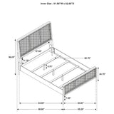 Arini Rattan Panel Bed