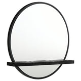 Arini Round Vanity Wall Mirror with Shelf