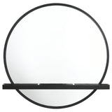 Arini Round Vanity Wall Mirror with Shelf