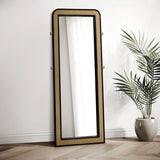 Arini Cane Weave Full Length Standing Floor Mirror