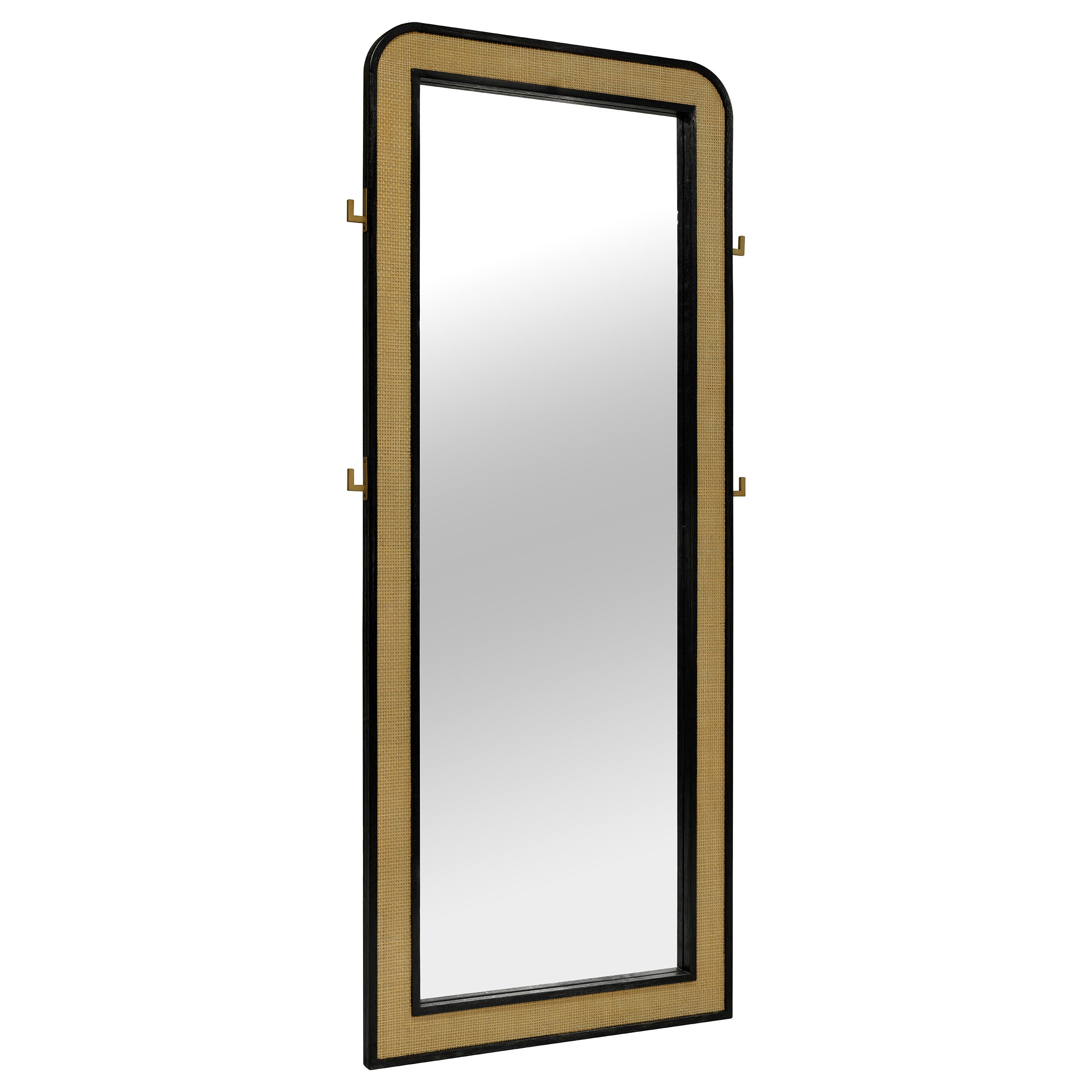 Arini Cane Weave Full Length Standing Floor Mirror