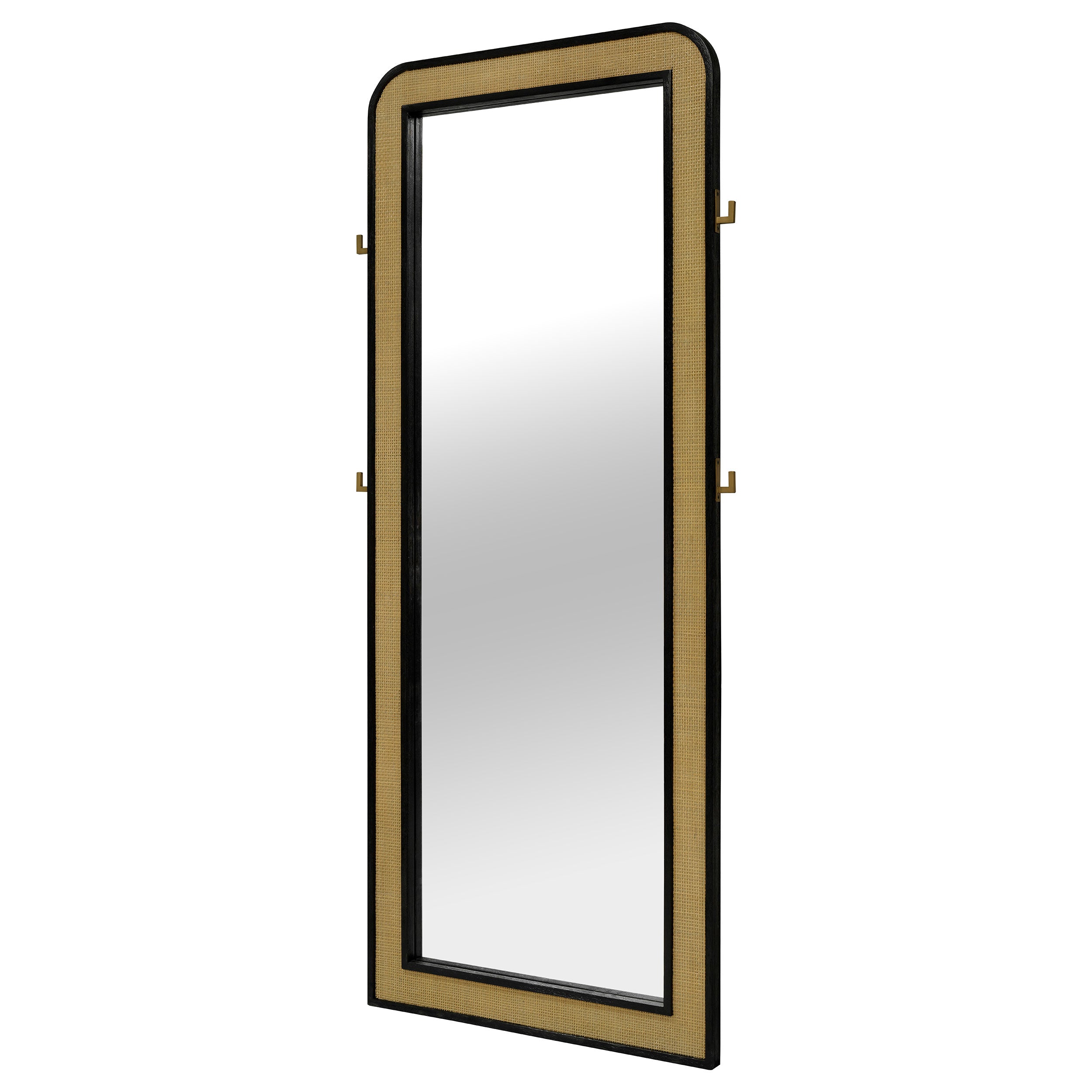 Arini Cane Weave Full Length Standing Floor Mirror