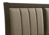 Wilkes 51-inch Upholstered Bed Dark Cocoa