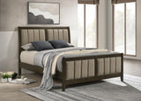 Wilkes 51-inch Upholstered Bed Dark Cocoa