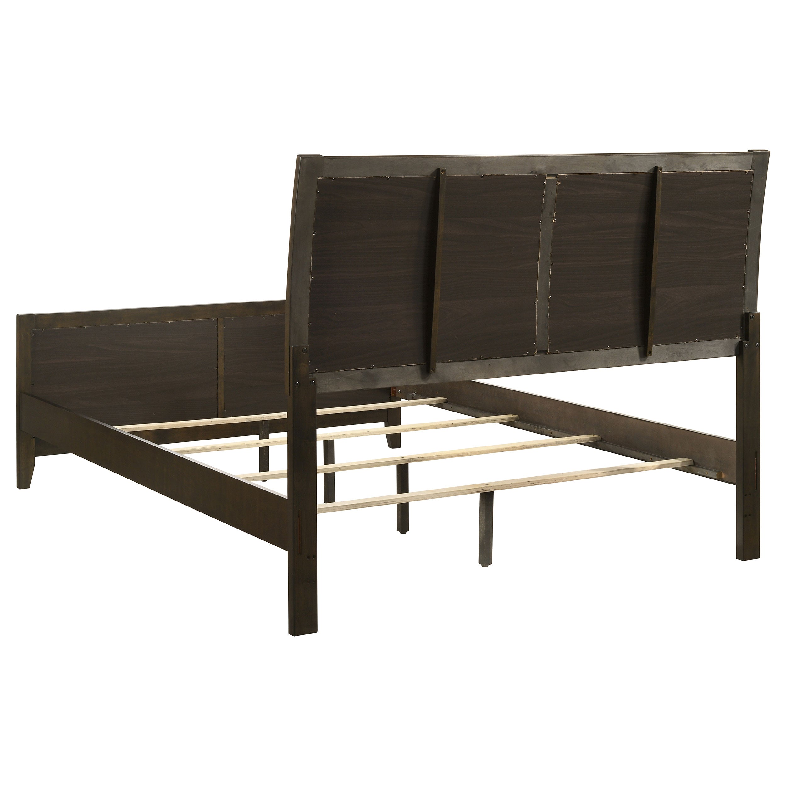 Wilkes 51-inch Upholstered Bed Dark Cocoa