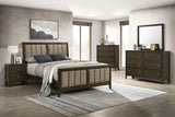 Wilkes 51-inch Upholstered Bed Dark Cocoa
