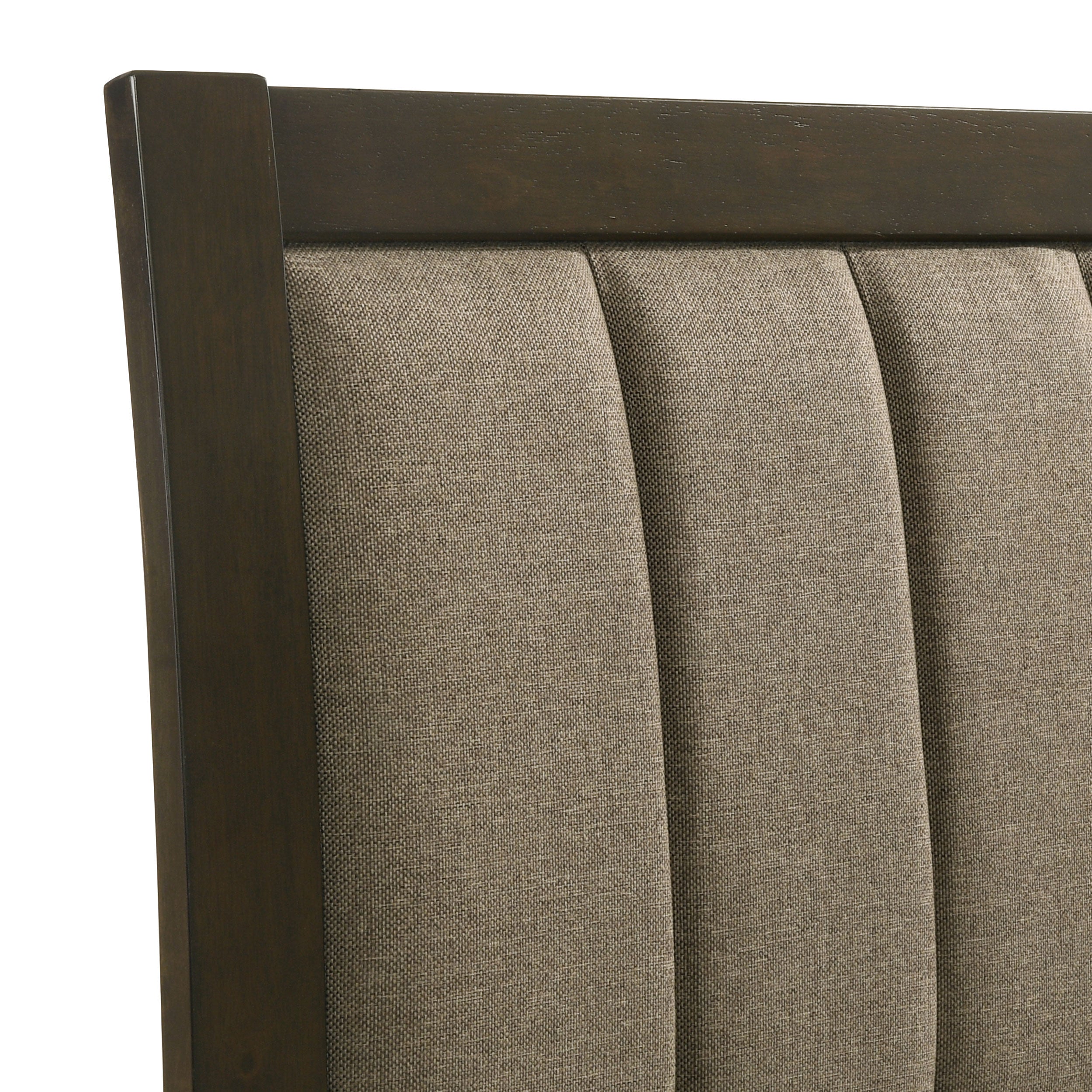 Wilkes 51-inch Upholstered Bed Dark Cocoa