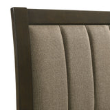 Wilkes 51-inch Upholstered Bed Dark Cocoa
