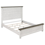 Lilith Wood Panel Bed Distressed