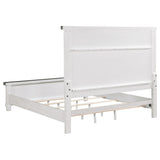 Lilith Wood Panel Bed Distressed
