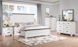 Lilith Wood Panel Bed Distressed