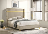 Lucia 61-inch Upholstered Wingback Bed