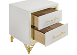 Lucia 2-drawer Nightstand Bedside Table