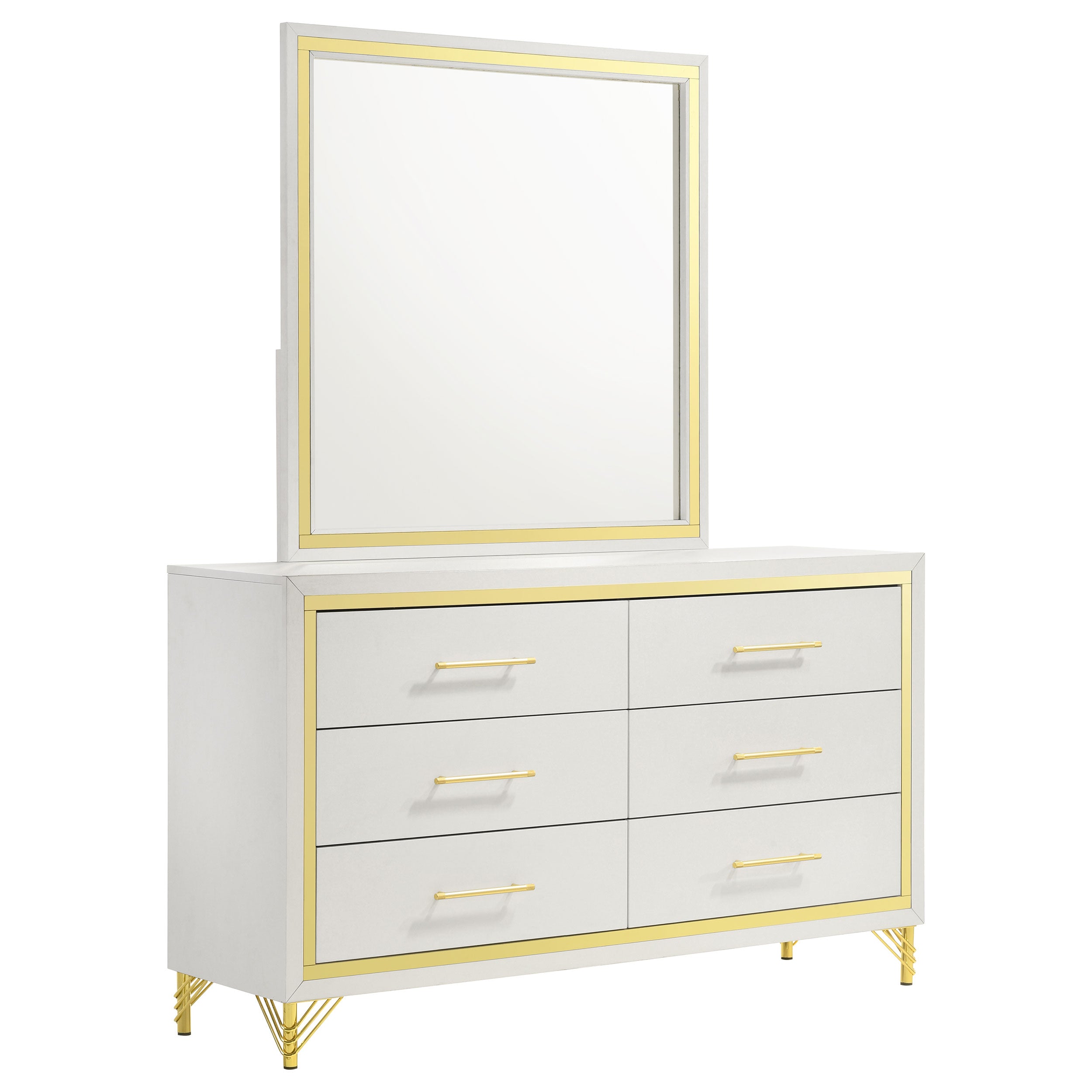 Lucia 6-drawer Dresser and Mirror