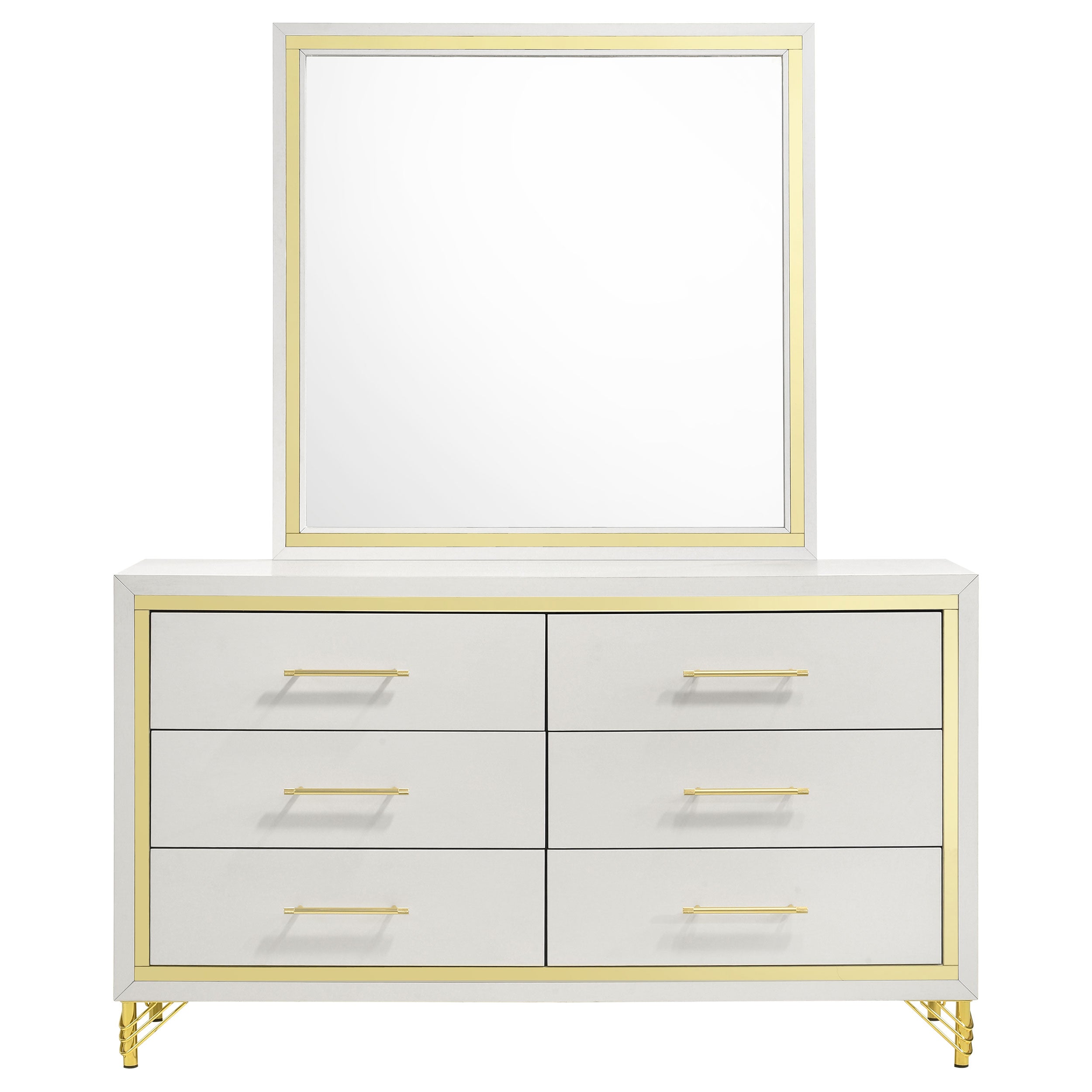 Lucia 6-drawer Dresser and Mirror