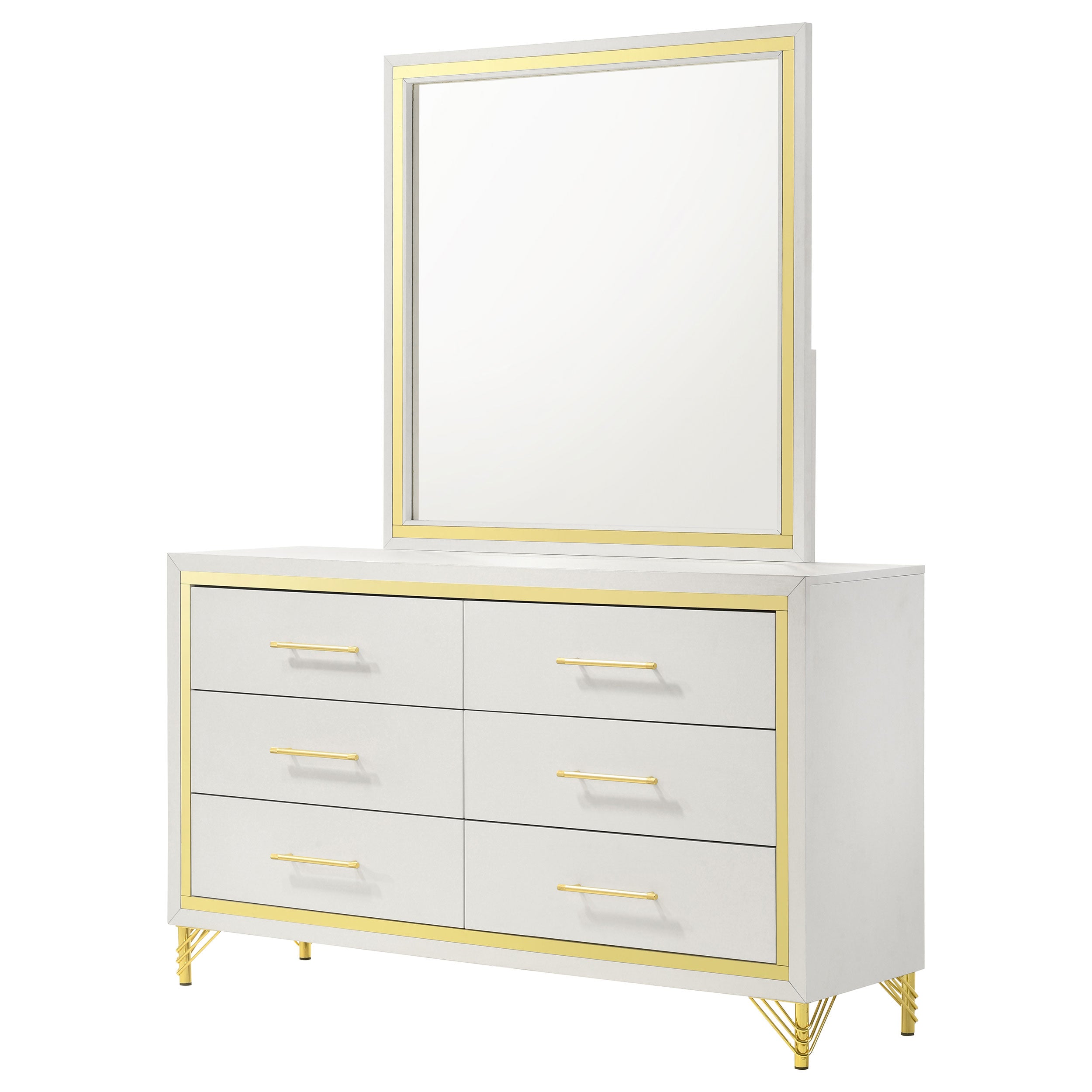 Lucia 6-drawer Dresser and Mirror