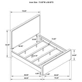 Anastasia Upholstered Panel Bed Pearl