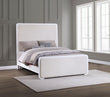 Anastasia Upholstered Panel Bed Pearl