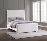 Anastasia Upholstered Panel Bed Pearl