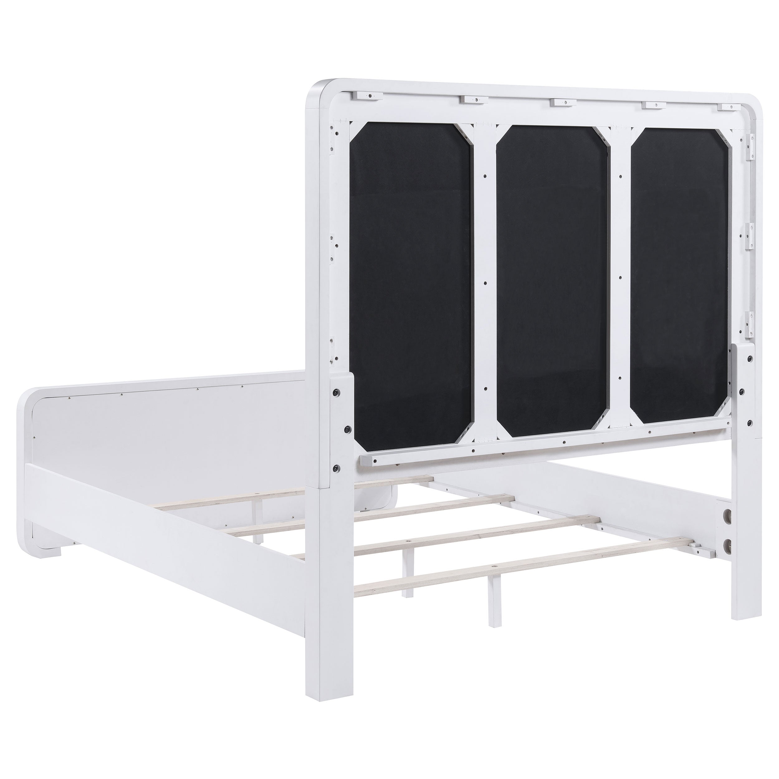 Anastasia Upholstered Panel Bed Pearl