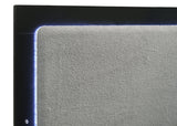 Caraway Wood LED Panel Bed