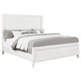 Marielle Upholstered Panel Bed Distressed