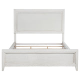 Marielle Upholstered Panel Bed Distressed