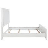 Marielle Upholstered Panel Bed Distressed