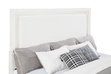 Marielle Upholstered Panel Bed Distressed