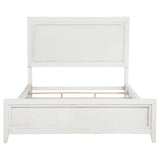 Marielle Upholstered Panel Bed Distressed