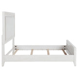 Marielle Upholstered Panel Bed Distressed